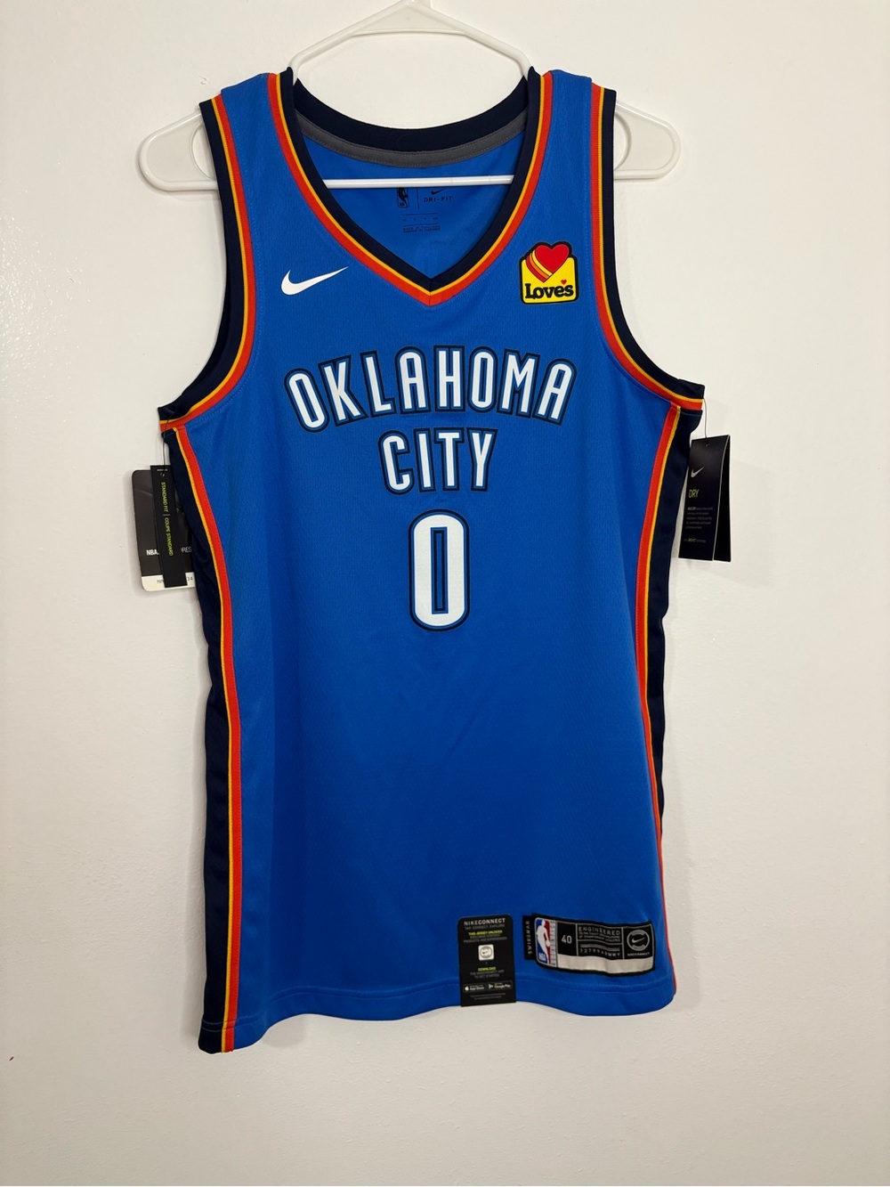 Nike small Men's Russell Westbrook OKC Jersey w/tags